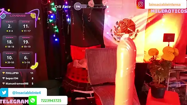LaInsaciableIntensa live sex cam