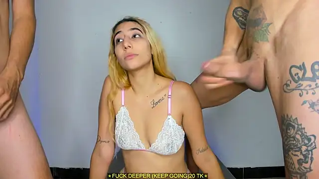 Threesome-no-mercy live sex cam