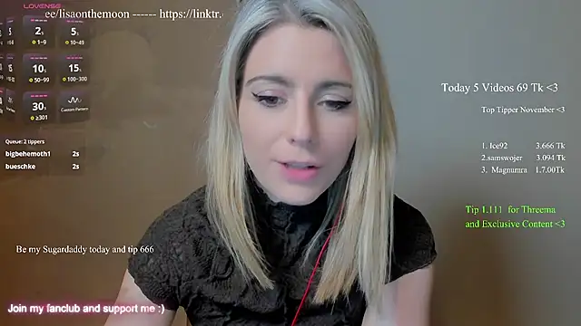 Lisaonthemoon live sex cam