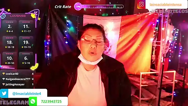 LaInsaciableIntensa live sex cam