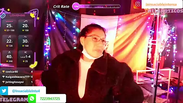 LaInsaciableIntensa live sex cam