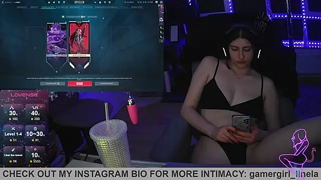 Gamergirl-Linela live sex cam