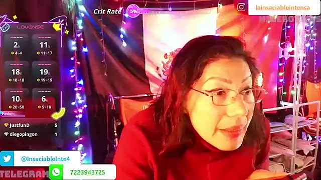 LaInsaciableIntensa live sex cam