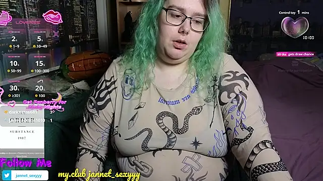 JannetPie's cam snapshot