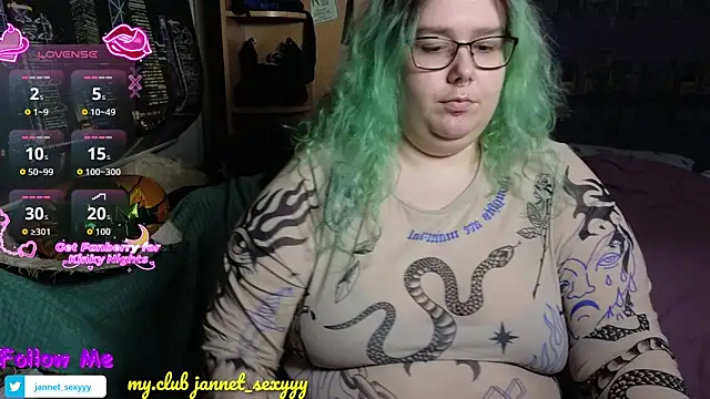 JannetPie's cam snapshot