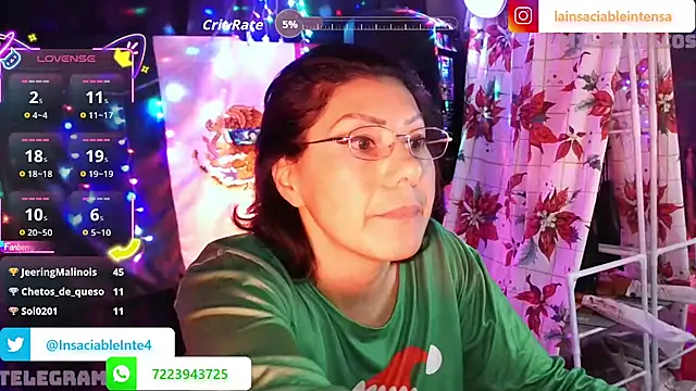 LaInsaciableIntensa live sex cam