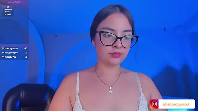 AllisonRogersX's cam snapshot