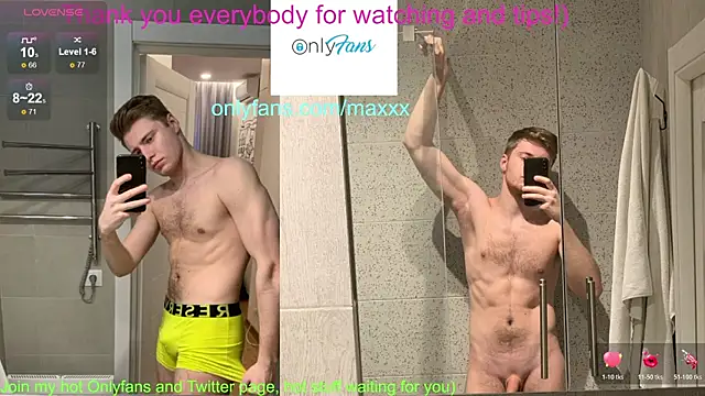 Maxhornyblondieman live sex cam