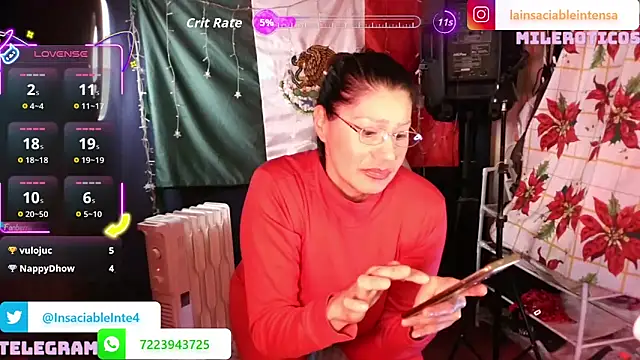 LaInsaciableIntensa live sex cam