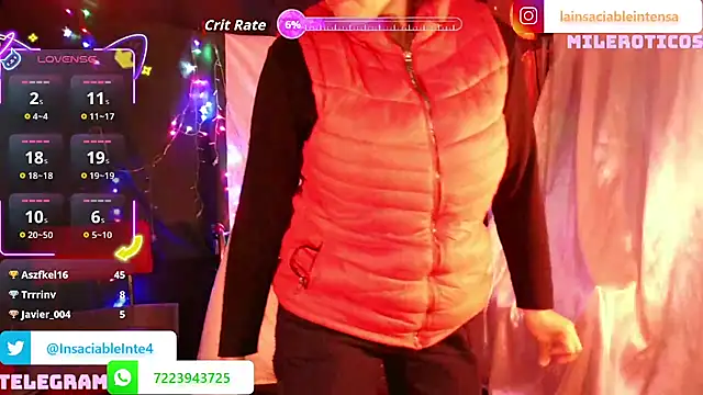 LaInsaciableIntensa live sex cam