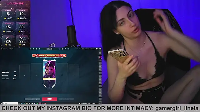 Gamergirl-Linela live sex cam